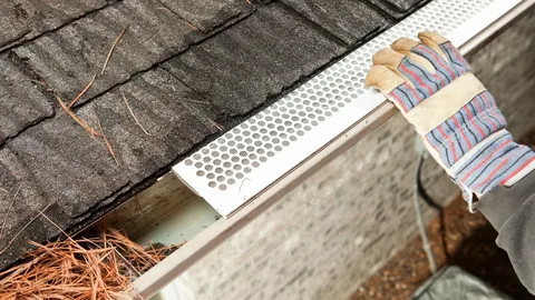 Rain Gutter Guard Installation